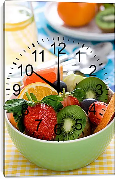 Часы картина - Полезный завтрак