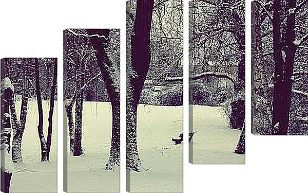 Модульная картина - Зима