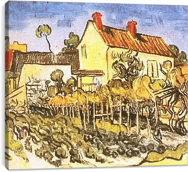 Постер на подрамнике - Дом Пер Элуа. Винсент Ван Гог