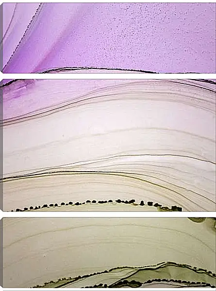 Модульная картина - Abstraction violet & green1. Mari Dein