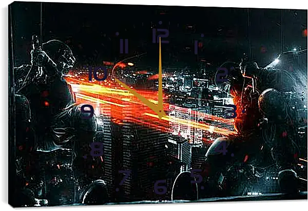 Часы картина - Battlefield 3