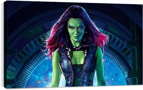 Постер на подрамнике - Гамора Марвел