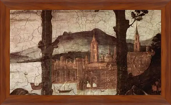 Картина в раме - The temptation Christ (detail) Сандро Боттичелли