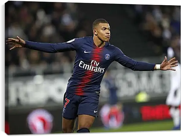 Постер на подрамнике - Килиан Мбаппе. Kylian Mbappé