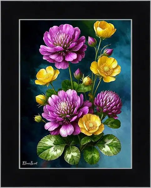Картина в раме - Flowers 115