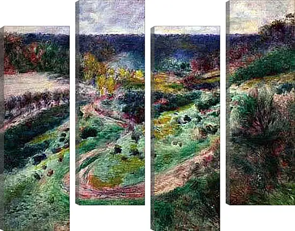 Модульная картина - Landscape at Wargemont. Пьер Огюст Ренуар