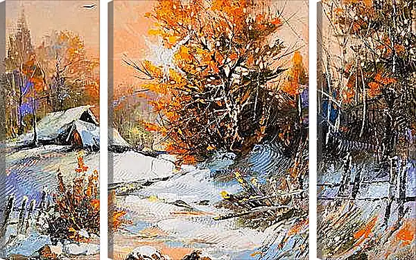 Модульная картина - Зима