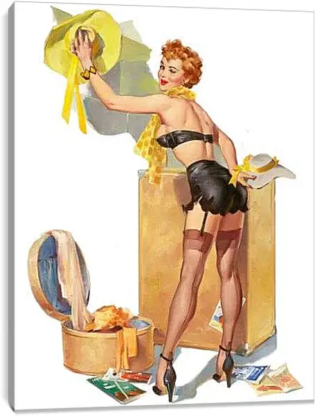 Постер на подрамнике - Шляпка