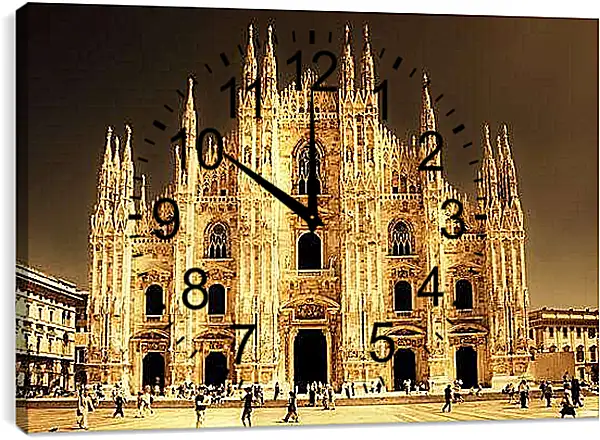 Часы картина - Миланский Собор. Италия.