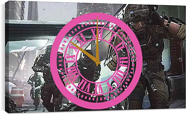 Часы картина - Call Of Duty: Advanced Warfare