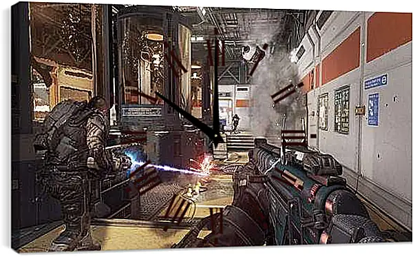 Часы картина - Call Of Duty: Advanced Warfare