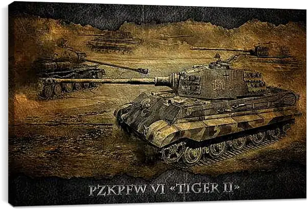 Постер на подрамнике - World Of Tanks
