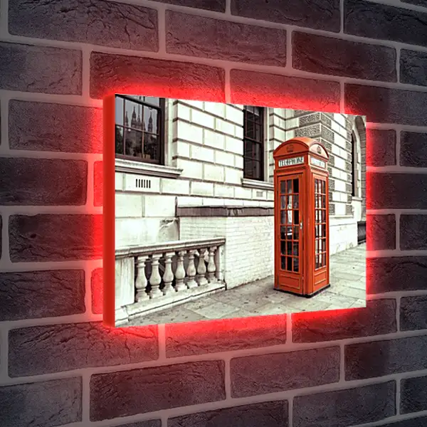 Лайтбокс световая панель - Телефонная будка
