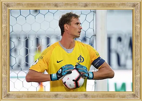 Картина в раме - Антон Шунин. ФК Динамо Москва. FC Dynamo Moscow