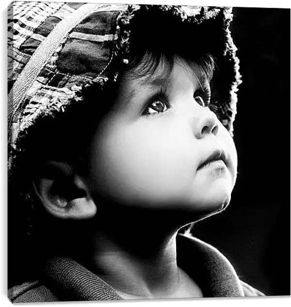 Постер на подрамнике - Взгляд с надеждой