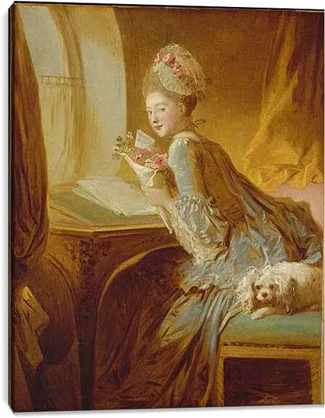 Постер на подрамнике - Love Letter. Жан Оноре Фрагонар