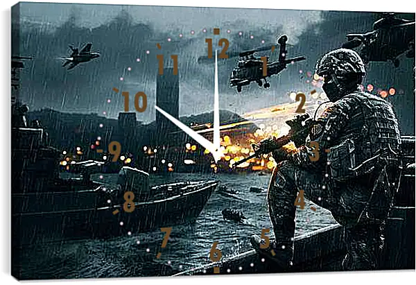 Часы картина - Battlefield 4
