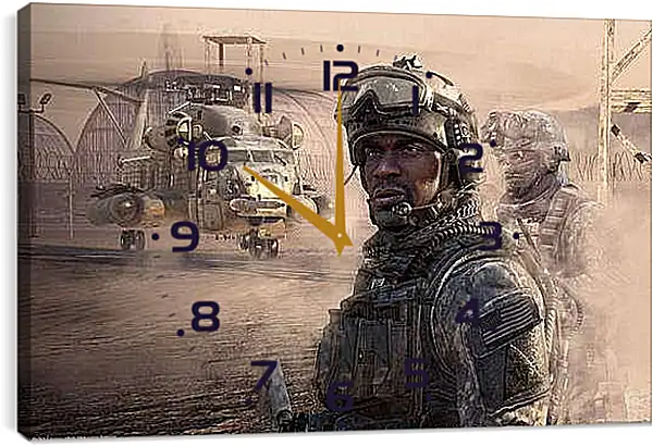 Часы картина - Call Of Duty 4: Modern Warfare