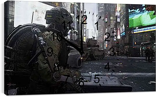 Часы картина - Call Of Duty: Advanced Warfare
