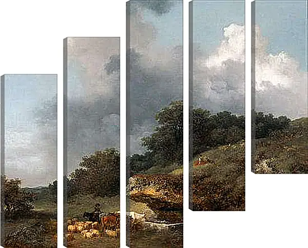 Модульная картина - The trough. Жан Оноре Фрагонар