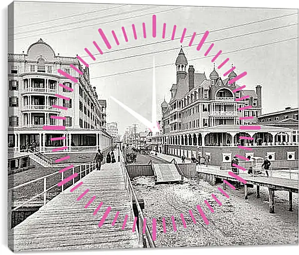 Часы картина - Америка в начале 20 века