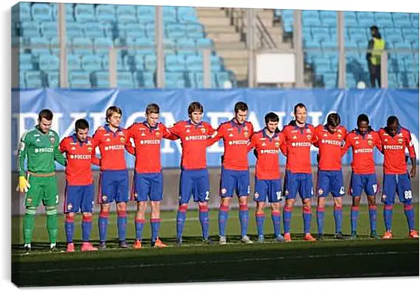 Постер на подрамнике - ФК ЦСКА Москва. FC CSKA Moscow
