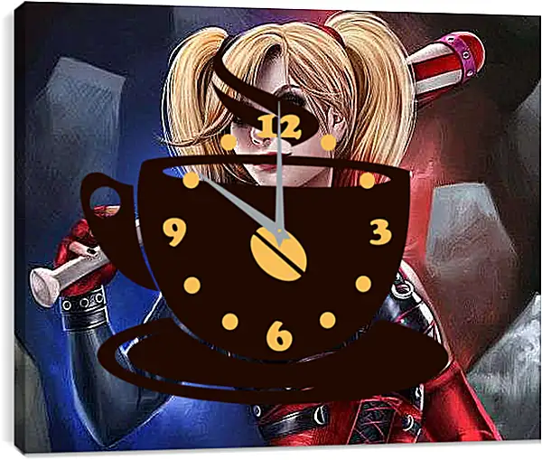 Часы картина - Харли Квинн (Harley Quinn)