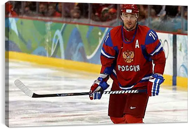 Постер на подрамнике - Илья Ковальчук. Сборная России по хоккею