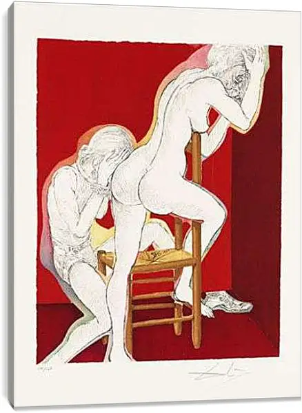 Постер на подрамнике - Three plays by the Marquis de Sade. Сальвадор Дали