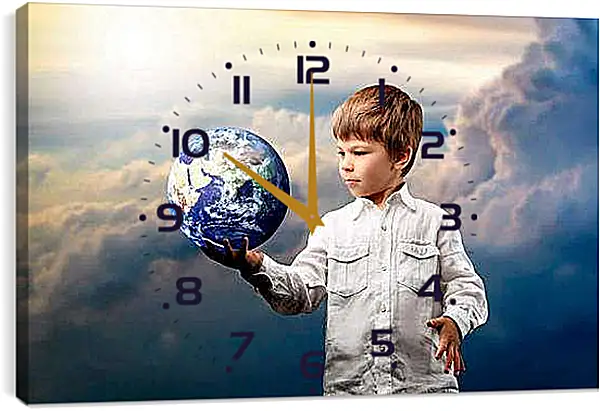 Часы картина - Космос