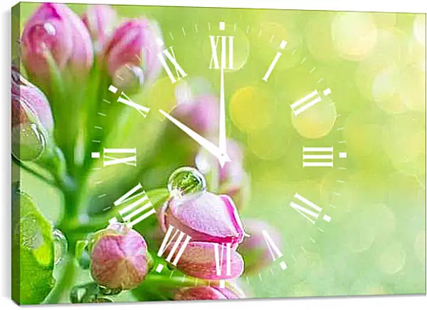 Часы картина - Тюльпаны