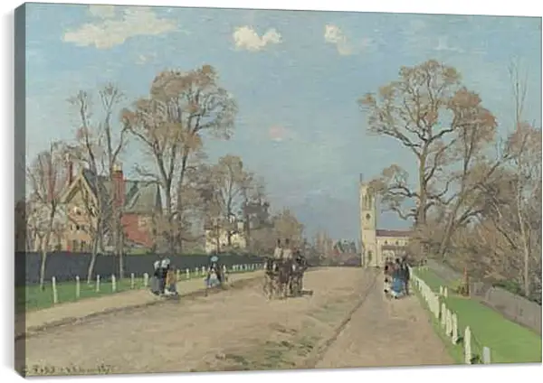 Постер на подрамнике - The Avenue, Sydenham. Камиль Писсарро