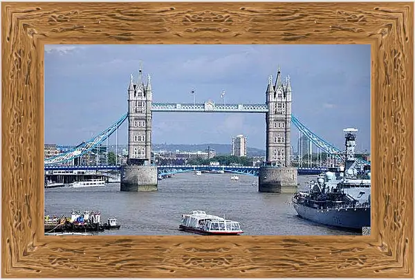 Картина в раме - Тауэрский мост в Лондоне