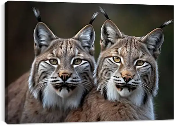 Постер на подрамнике - Рыси