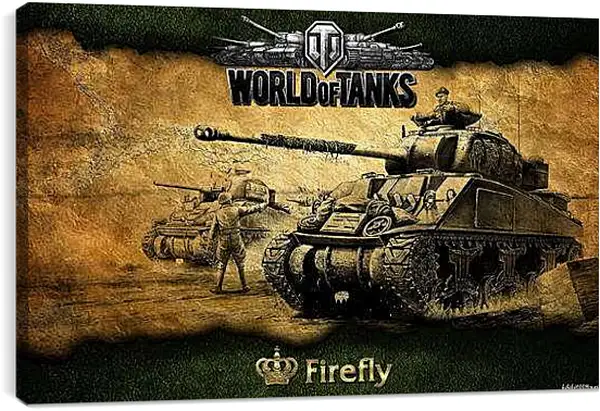 Постер на подрамнике - World Of Tanks
