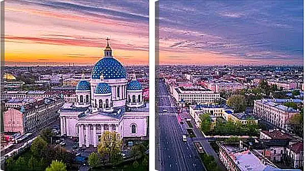 Модульная картина - Санкт-Петербург Храм
