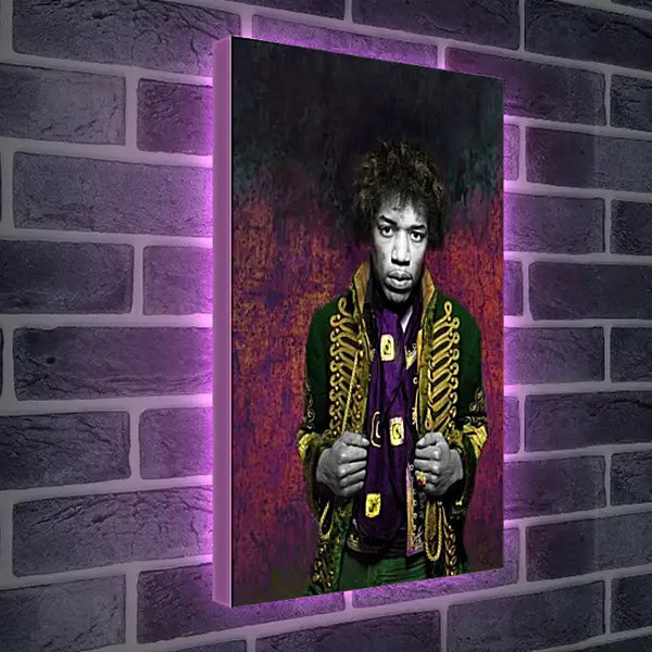 Лайтбокс световая панель - Джими Хендрикс. Jimi Hendrix