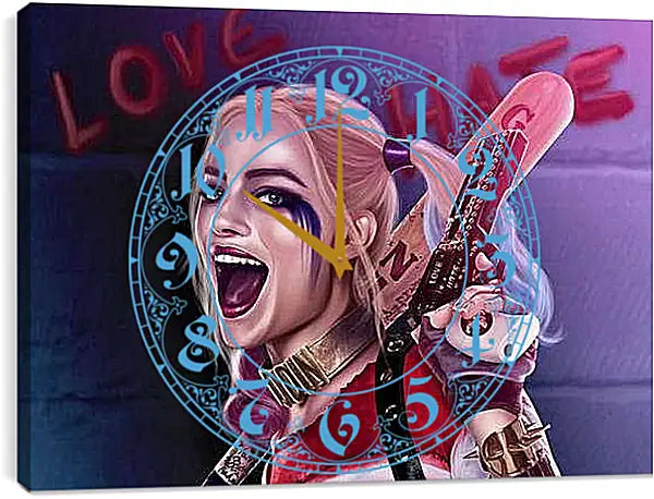 Часы картина - Отряд самоубийц. Харли Квинн