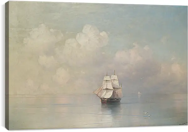 Постер на подрамнике - Штиль. Иван Айвазовский
