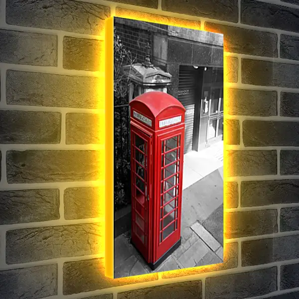 Лайтбокс световая панель - Телефонная кабинка