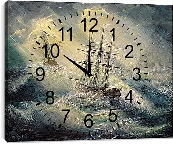 Часы картина - Шторм