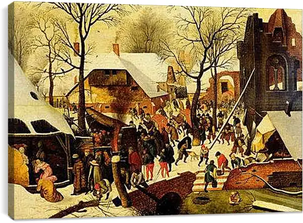 Постер на подрамнике - The adoration of the magi. Брейгель Питер Старший