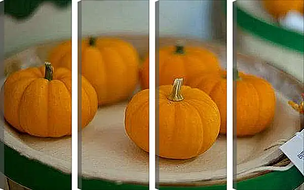 Модульная картина - Тыква. Оранжевое Настроение.