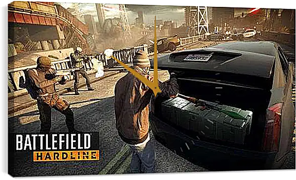 Часы картина - Battlefield: Hardline
