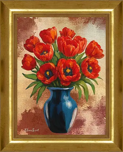 Картина в раме - Flowers 46