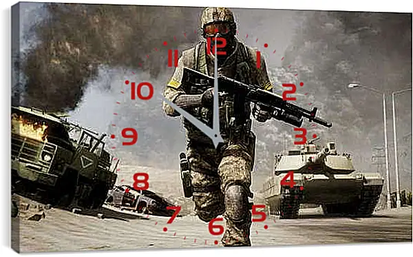 Часы картина - Battlefield: Bad Company 2