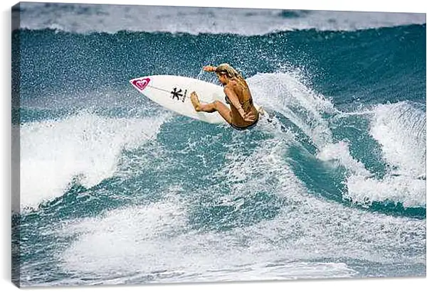 Постер на подрамнике - Девушка выполняет трюк