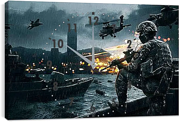 Часы картина - Battlefield 4