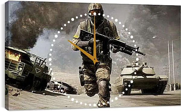 Часы картина - Battlefield: Bad Company 2
