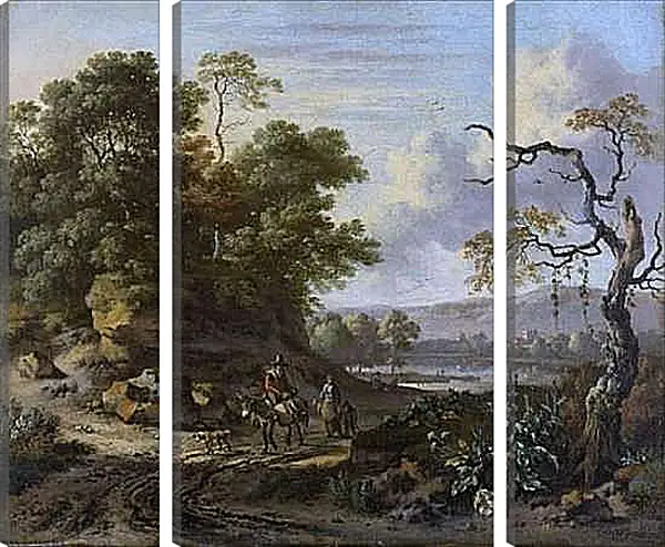 Модульная картина - Landschap met ezelrijder. Ян Вейнантс